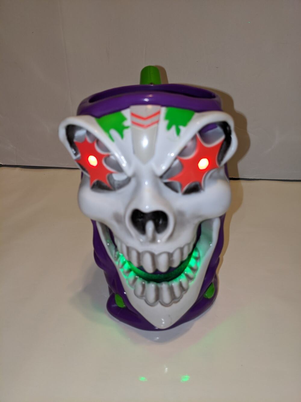 Monster Jam Grave Digger Purple Grim Reaper Souvenir Light Up Mug Works